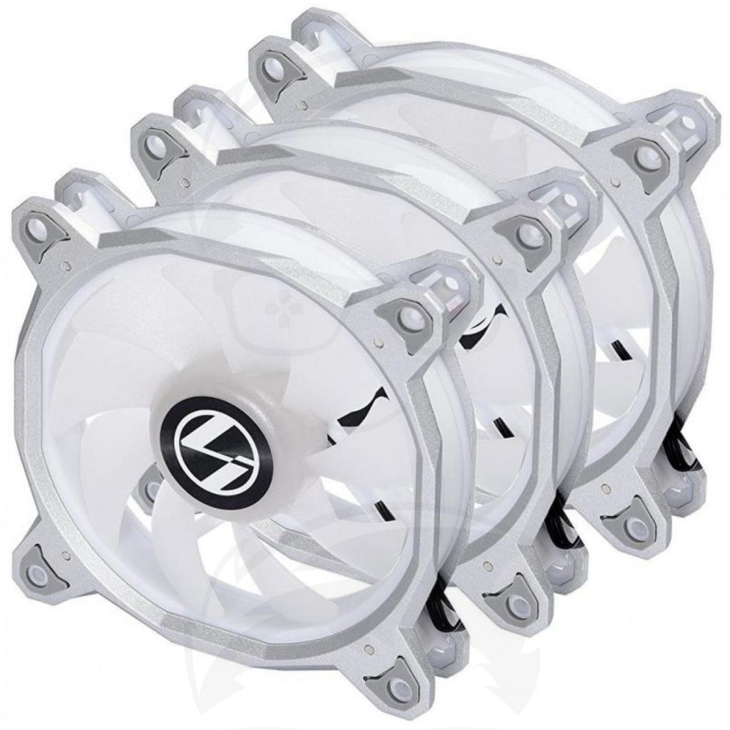 LIAN LI Bora RGB 120mm , 3 Fans Pack - Silver/Black/White LIAN LI Bora RGB 120mm , 3 Fans Pack - Silver/Black/White